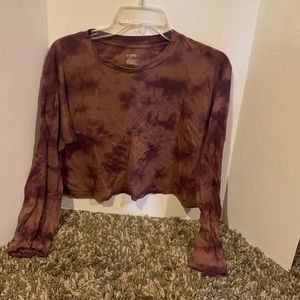 VS Pink long sleeve crop top xS